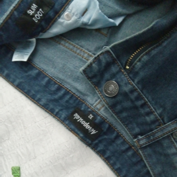 AREOPOSTALE Super Skinny Men’s Jeans Size W34 x L32 Blue Excellent Condition - Picture 2 of 3